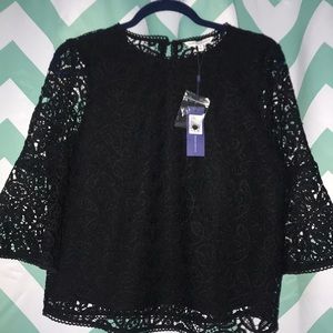 Black Lace Rebecca Minkoff Blouse